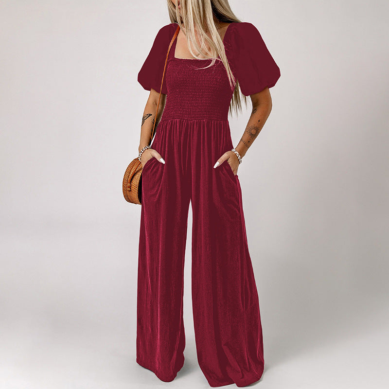 Short Sleeve Jumpsuit